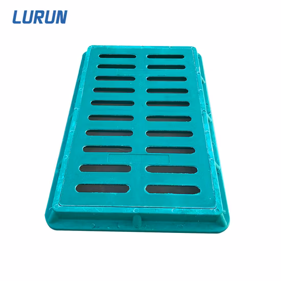 Rejillas de lluvia FRP GRP de servicio ligero Cubierta de zanja del sistema de drenaje de agua