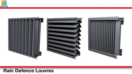 Sun Louver Persianas de aluminio externas para la construcción de fachadas